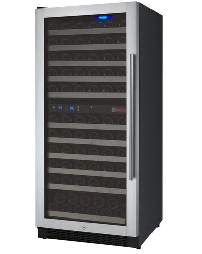 Allavino 121 Bottle Dual Zone Left Hinge Stainless Steel FlexCount II Tru-Vino Wine Cooler VSWR121-2SL20