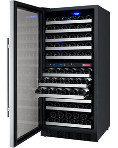 Allavino 121 Bottle Dual Zone Left Hinge Stainless Steel FlexCount II Tru-Vino Wine Cooler VSWR121-2SL20