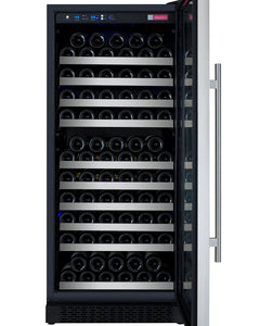 Allavino 128 Bottle Single Zone Right Hinge Stainless Steel FlexCount II Tru-Vino Wine Refrigerator VSWR128-1SR20