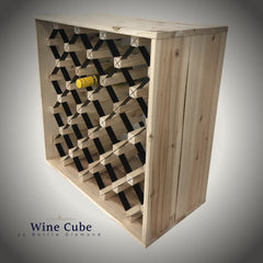 KingsBottle 25 Bottle Diamond Cube Wine Rack WCD25N15T