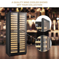 Lanbopro 255 Bottle Dual Door Wine Cooler - LP328D