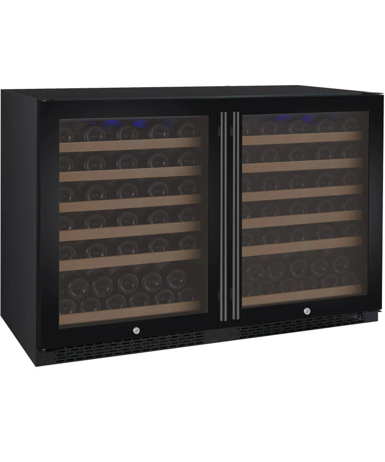 Allavino 112 Bottle Dual Zone Black FlexCount II Tru-Vino Wine Fridge 2X-VSWR56-1B20