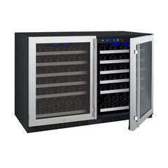 Allavino 112 Bottle Dual Zone Stainless Steel FlexCount II Tru-Vino Wine Fridge 2X-VSWR56-1S20