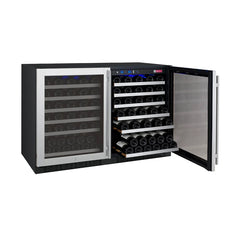 Allavino 112 Bottle Dual Zone Stainless Steel FlexCount II Tru-Vino Wine Fridge 2X-VSWR56-1S20