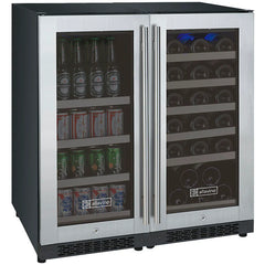 Allavino 30 Bottle/88 Can Dual Zone FlexCount II Tru-Vino 2.3 Amps Wine and Beverage Fridge 3Z-VSWB15-2S20