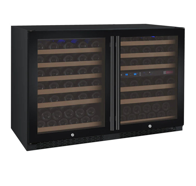 Allavino 112 Bottle Three Zone Black FlexCount II Tru-Vino Wine Refrigerator 3Z-VSWR5656-B20