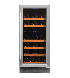 Smith & Hanks - 15" 32-Bottle Dual-Zone Built-in/Freestanding Wine Fridge Glass Door (RE100006)