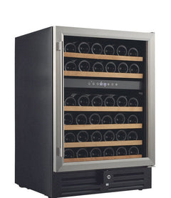 Smith & Hanks - 24" 46-Bottle Dual-Zone Stainless Steel Trim Glass Door Wine Cooler (RE100002)