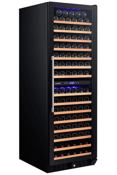 Smith & Hanks - 24" 166-Bottle Dual-Zone Glass Door Built-in/Freestanding Wine Cooler (RE100017)