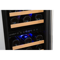 Smith & Hanks - 15" 32-Bottle Dual-Zone Built-in/Freestanding Wine Fridge Glass Door (RE100006)