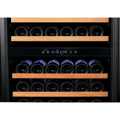 Smith & Hanks - 24" 166-Bottle Dual-Zone Wine Cooler Stainless Steel Trim Glass Door (RE100004)