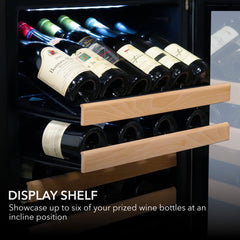 Whynter - 24" 100-Bottle Single-Zone Wine Cooler w/ Rack & LED Display (BWR-1002SD)