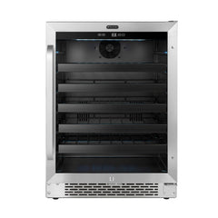 Whynter - 24" 46-Bottle Single-Zone Built-in Undercounter Stainless Steel Wine Cooler (BWR-408SB)