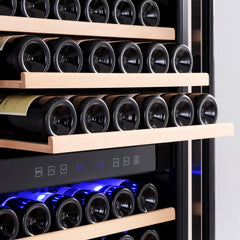 Empava 70" Tall 160 Bottle Dual Zone Wine Cooler EMPV-WC08D