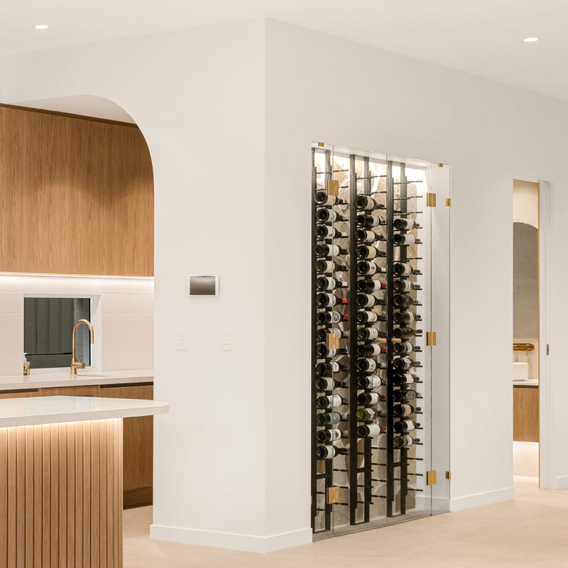 KingsBottle Floor-To-Ceiling Mounted Wine Rack | 2-Sided  FTC2540D-42