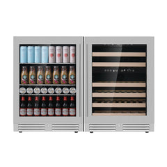 KingsBottle - 48" Ultimate Under Bench 46 Bottle Wine and Beverage Combo