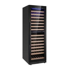 KingsBottle - 24" 159 Bottle Dual-Zone Built-in/Freestanding Glass Door Wine Cooler (KBU425DX)