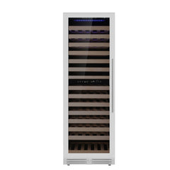 KingsBottle - 24" 159 Bottle Dual-Zone Built-in/Freestanding Glass Door Wine Cooler (KBU425DX)