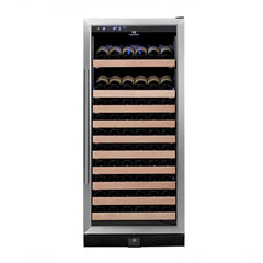 KingsBottle - 24" 100-Bottle Single-Zone Built-in/Freestanding Glass Door Wine Cooler (KBU100WX)