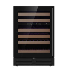 KingsBottle - 24" 46 Bottle UnderCounter/Freestanding Low-E Glass Door Dual Zone Wine Cooler (KBU145DX)