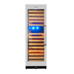 KingsBottle - 24" 164-Bottle Dual-Zone Built-in/Freestanding Glass Door Wine Cooler (KBU170DX)