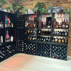 KingsBottle 14 Bottle Display Wine Cube WCD14N15T