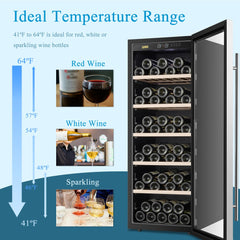 Lanbo 20 Inch 69 Bottle Freestanding Wine Cooler - LW80S