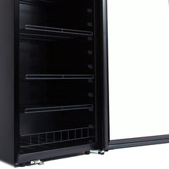 Whynter - 24" 124-Bottle Single-Zone Freestanding Black Wine Cooler (FWC-1201BB)