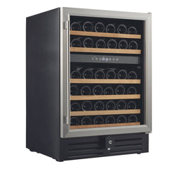 Smith & Hanks - 24" 46-Bottle Dual-Zone Stainless Steel Trim Glass Door Wine Cooler (RE100002)