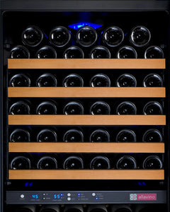 Allavino 172 Bottle Dual Zone Left Hinge Black FlexCount II Tru-Vino Wine Fridge VSWR172-2BL20