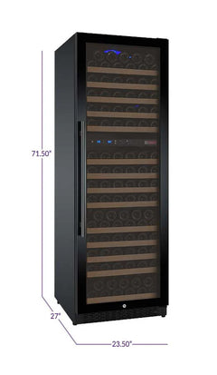 Allavino 172 Bottle Dual Zone Right Hinge Black FlexCount II Tru-Vino Wine Fridge VSWR172-2BR20