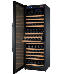 Allavino 177 Bottle Single Zone Left Hinge Black FlexCount II Tru-Vino Black Wine Fridge VSWR177-1BL20