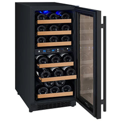 Allavino 30 Bottle Dual Zone Black FlexCount II Tru-Vino Wine Fridge VSWR30-2BR20