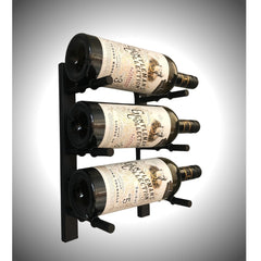 KingsBottle Wall Mounted Metal Rail Wine Racks WR01FT-WPH01B