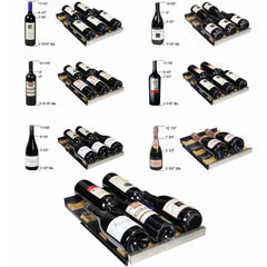 Allavino 30 Bottle Dual Zone Right Hinge Stainless Steel FlexCount II Tru-Vino Wine Fridge VSWR30-2SR20