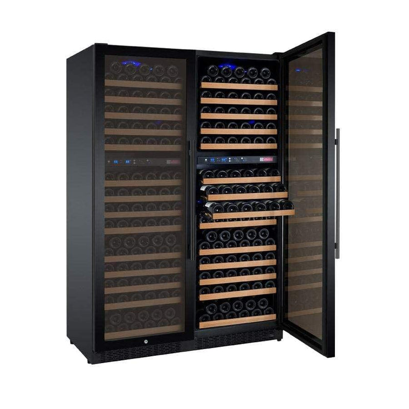 Allavino 344 Bottle Four Zone Black FlexCount II Tru-Vino Wine Fridge 2X-VSWR172-2B20