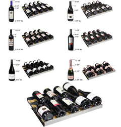 Allavino 344 Bottle Four Zone Black FlexCount II Tru-Vino Wine Fridge 2X-VSWR172-2B20