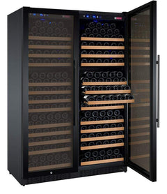 Allavino 354 Bottle Dual Zone Black FlexCount II Tru-Vino Wine Fridge 2X-VSWR177-1B20