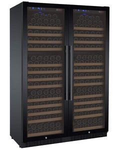 Allavino 354 Bottle Dual Zone Black FlexCount II Tru-Vino Wine Fridge 2X-VSWR177-1B20