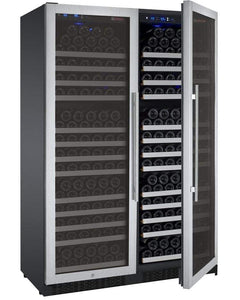 Allavino 354 Bottle Dual Zone Stainless Steel FlexCount II Tru-Vino Wine Fridge 2X-VSWR177-1S20