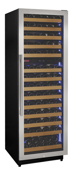 Allavino Reserva 154 Bottle Dual Zone Right Hinge Stainless Steel Built-In Wine Refrigerator VSW15471D-2SR