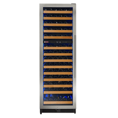 Allavino Reserva 154 Bottle Dual Zone Left Hinge Stainless Steel Built-In Wine Refrigerator VSW15471D-2SL