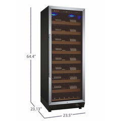 Allavino 99 Bottle Single Zone Right Hinge Stainless Steel Vite II Tru-Vino Wine Fridge YHWR115-1SR20