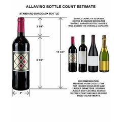 Allavino 99 Bottle Single Zone Right Hinge Stainless Steel Vite II Tru-Vino Wine Fridge YHWR115-1SR20