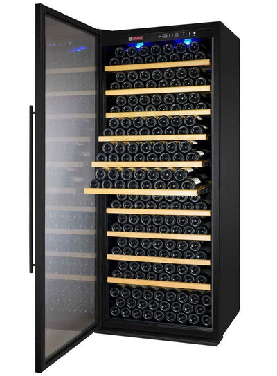 Allavino 277 Bottle Single Zone Left Hinge Black Vite II Tru-Vino Wine Fridge YHWR305-1BL20