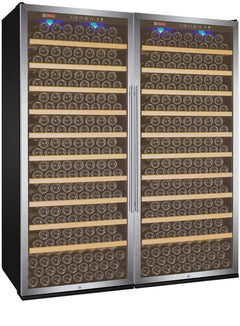 Allavino 554 Bottle Dual Zone Stainless Steel Vite II Tru-Vino Wine Fridge 2X-YHWR305-1S20