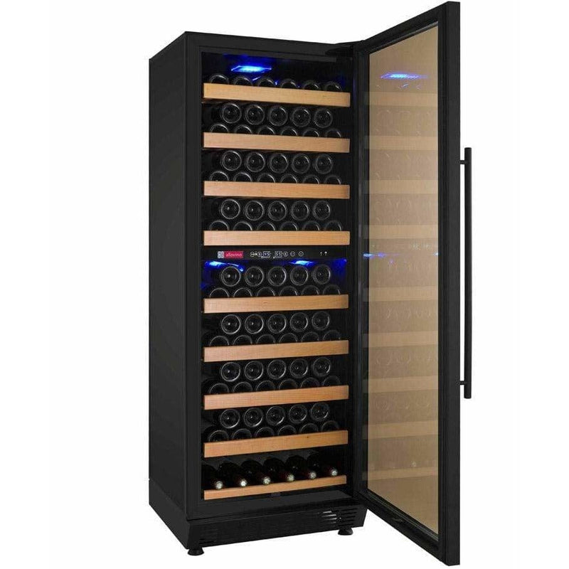 Allavino 99 Bottle Dual Zone Right Hinge Black Vite II Tru-Vino Wine Fridge YHWR99-2BR20