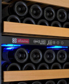 Allavino 99 Bottle Dual Zone Right Hinge Stainless Steel Vite II Tru-Vino Wine Fridge YHWR99-2SR20