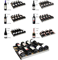 Allavino 112 Bottle Dual Zone Black FlexCount II Tru-Vino Wine Fridge 2X-VSWR56-1B20