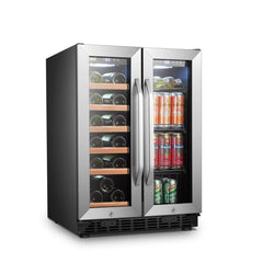 Lanbo 24 Inch 18 Bottles Freestanding Wine and Beverage Coolers LB36BD